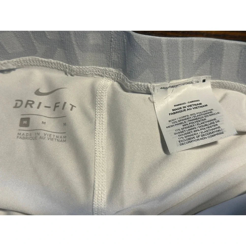 Nike Pro Dri-FIT Mens 3/4 Compression Tights White 838055-100 Size‎ M